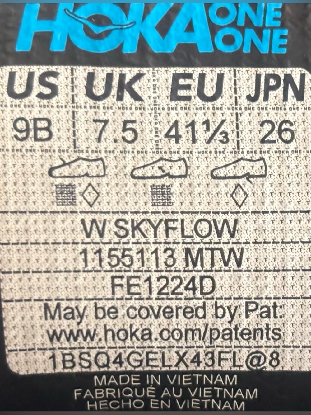 Hoka 💅 Skyflow Running Jogging Athletic Shoes Midnight Pink Twilight 1155113 MTW - Picture 13 of 14